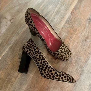 Kate Spade Cheetah Print Pony-Style Calfskin Heels Sz 7